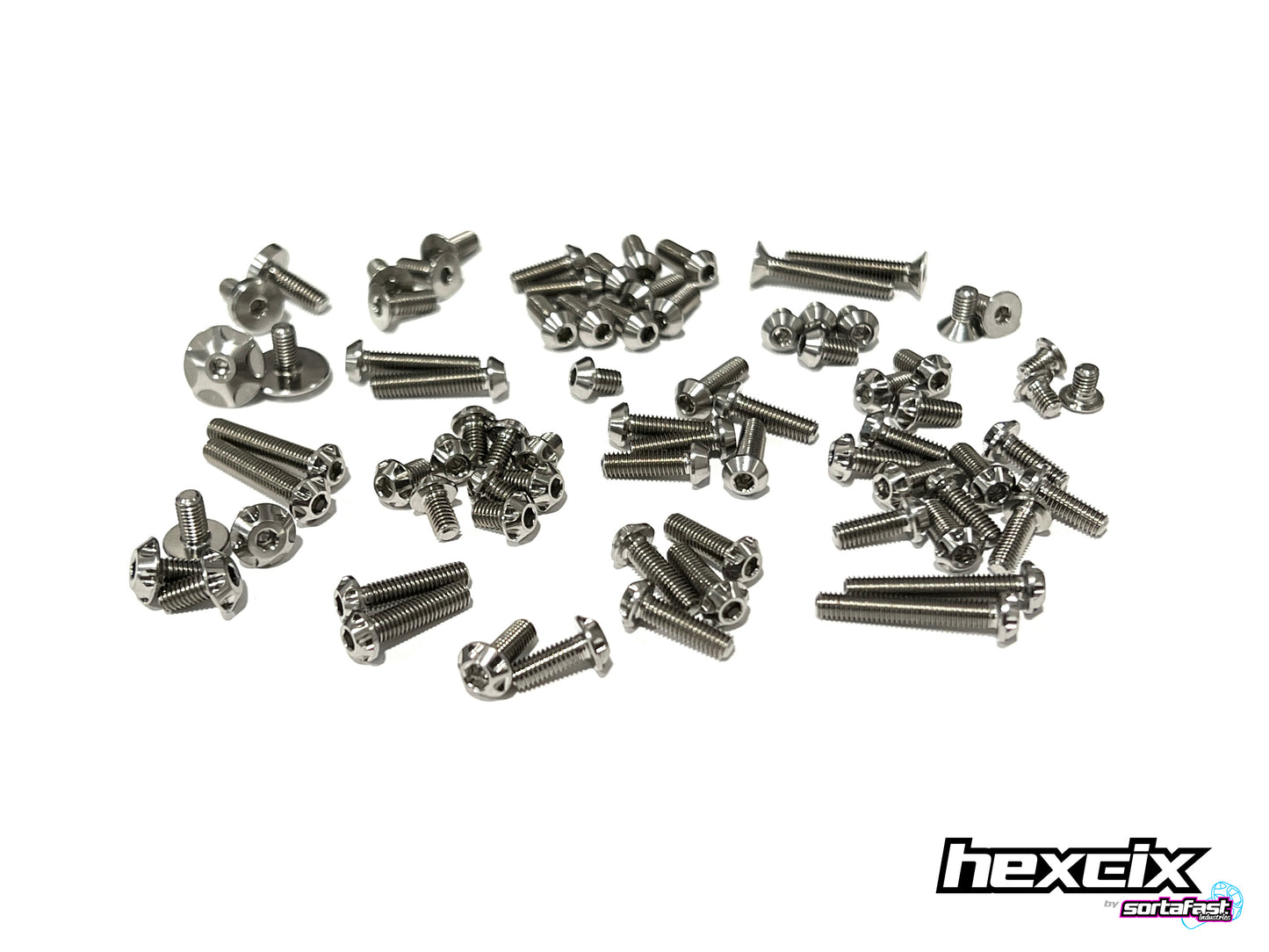 Sortafast Titanium Topside Screw Kit - XRAY X4 '24 - Hexcix Edition