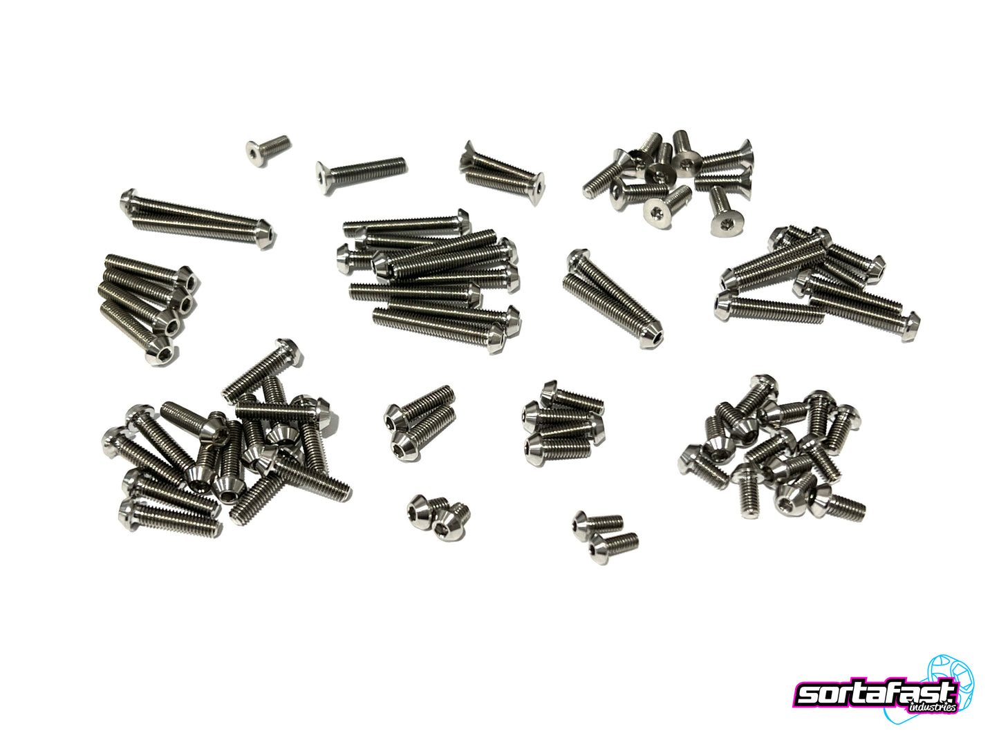 Sortafast Titanium Topside Screw Kit - Team Associated RC10B6.4 - Button Head