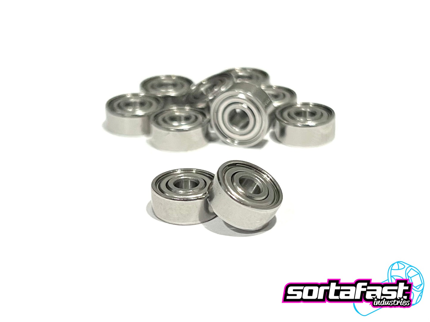 Sortafast Hybrid Ceramic Bearings - 1/8x3/8x5/32 Motor Bearings (2pk)