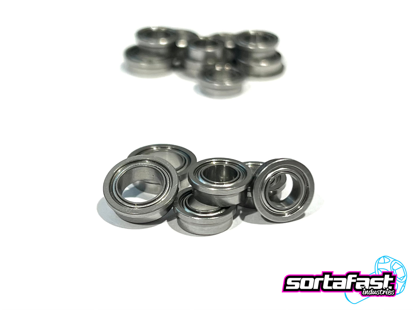 Sortafast Hybrid Ceramic Bearing Set - Pan Car 3/16ths Front Axle (6pc)