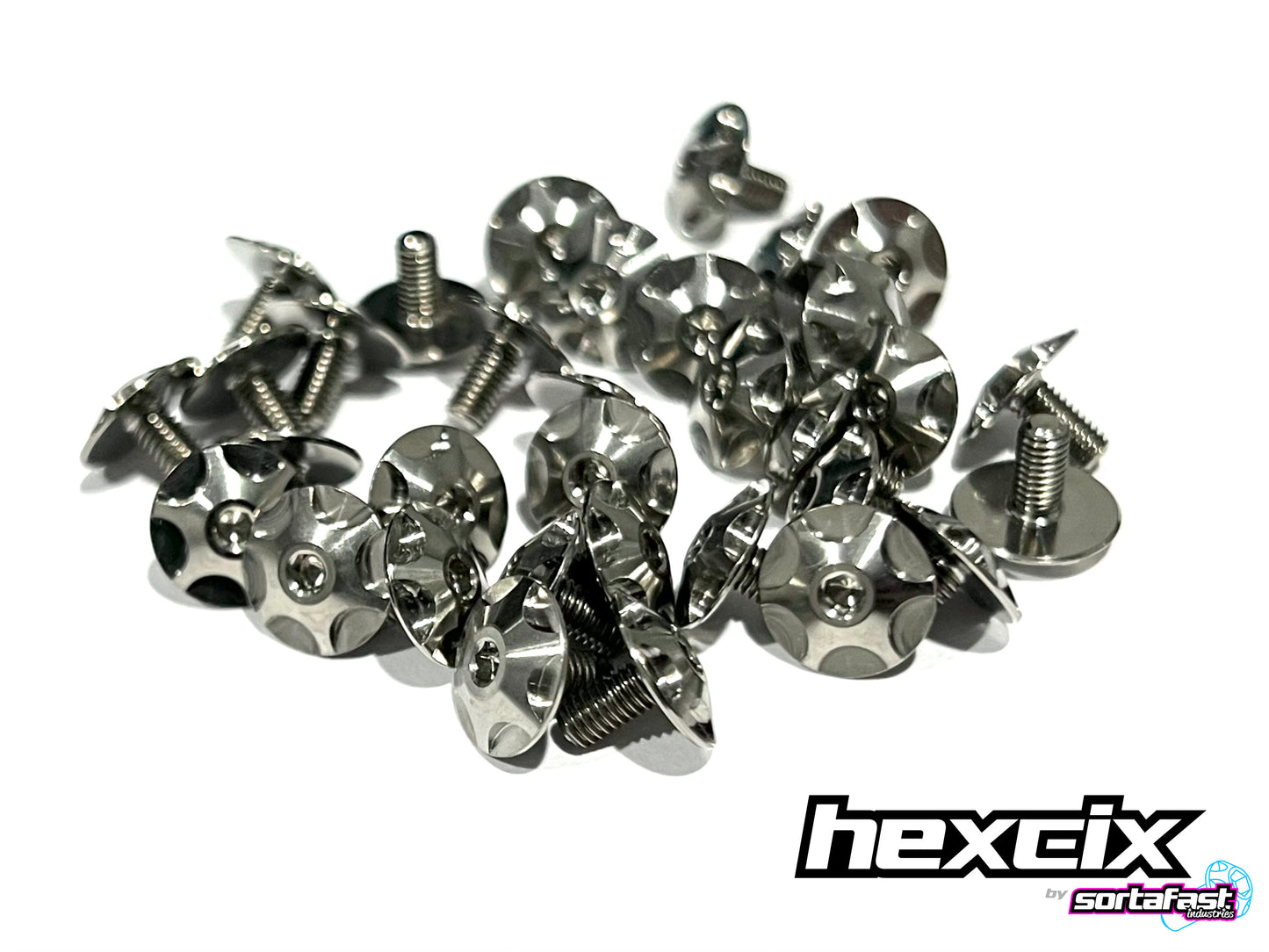 Sortafast Hexcix Titanium Screws - Wing / Steering Arms - 2pk (Metric)