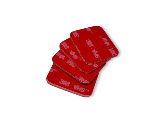 Sortafast high-bond mounting tape – 30×35 mm pre-cut adhesive pads, 4-pack.