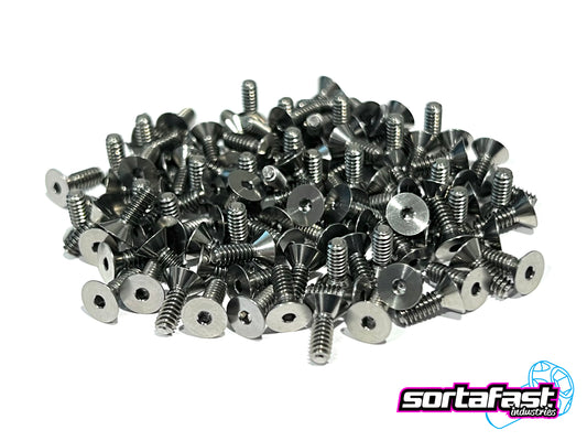 Sortafast Titanium Screws - Countersunk Head - 4pk (Standard)