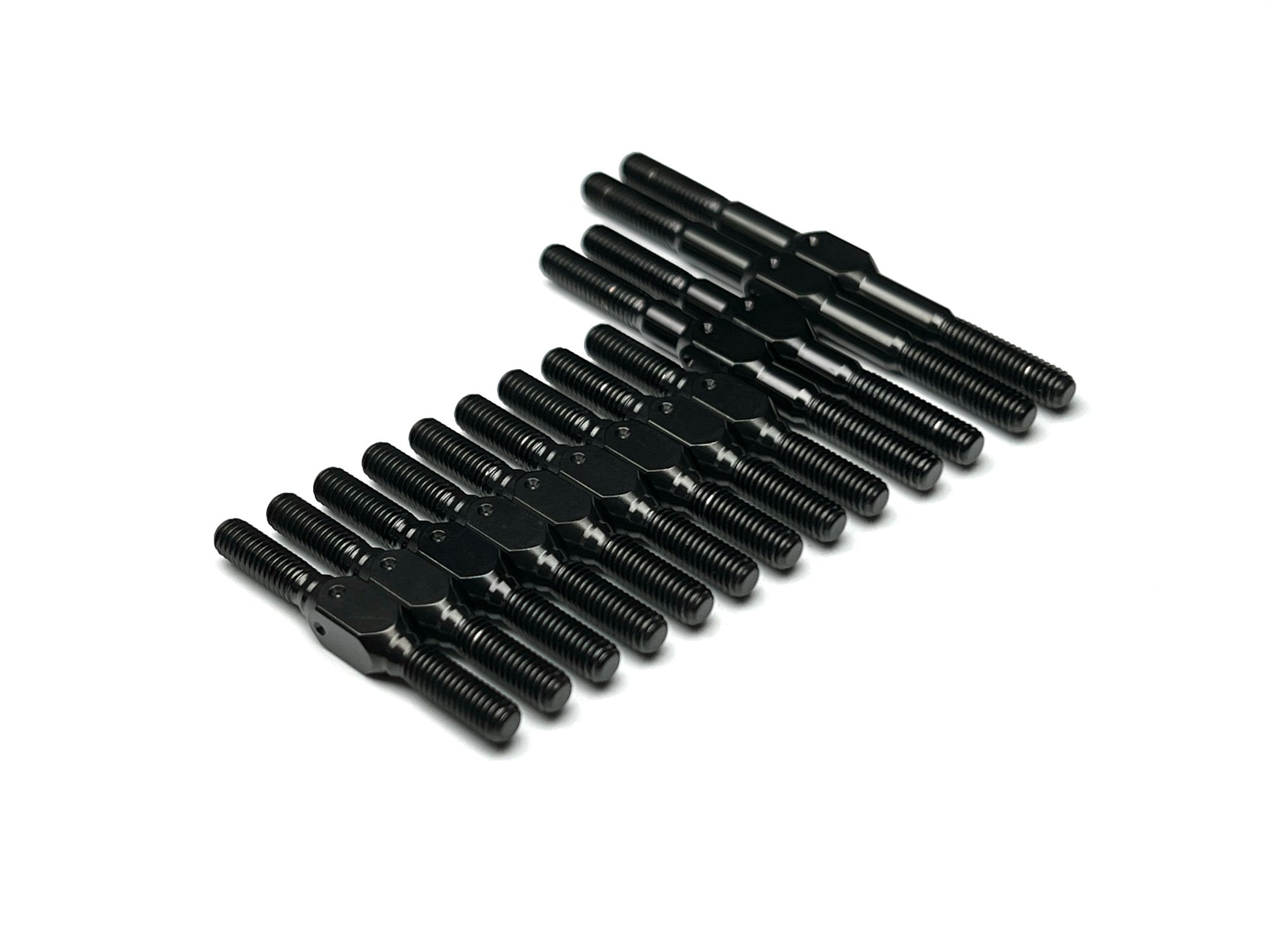 Sortafast stealth black titanium turnbuckle kit for Awesomatix A800 touring car.