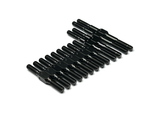 Sortafast stealth black titanium turnbuckle kit for Awesomatix A800 touring car.
