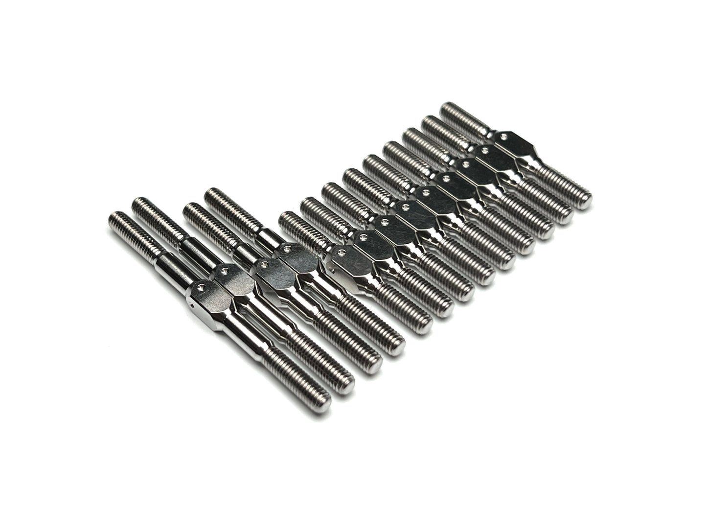 Sortafast Titanium Turnbuckle Kit for Awesomatix A800 – 13pc precision Grade 5 titanium set shown on a white background