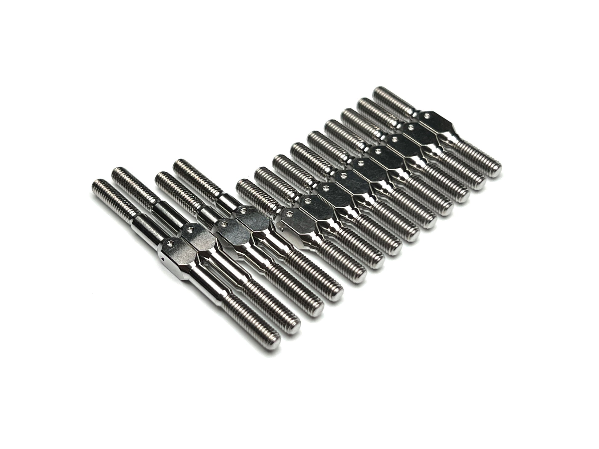Sortafast Titanium Turnbuckle Kit for Awesomatix A800 – 13pc precision Grade 5 titanium set shown on a white background