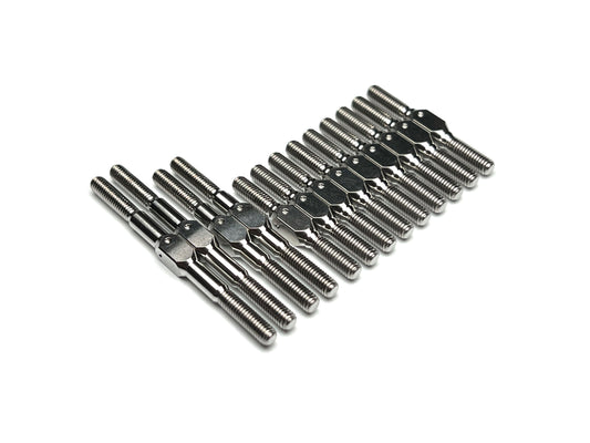 Sortafast Titanium Turnbuckle Kit for Awesomatix A800 – 13pc precision Grade 5 titanium set shown on a white background