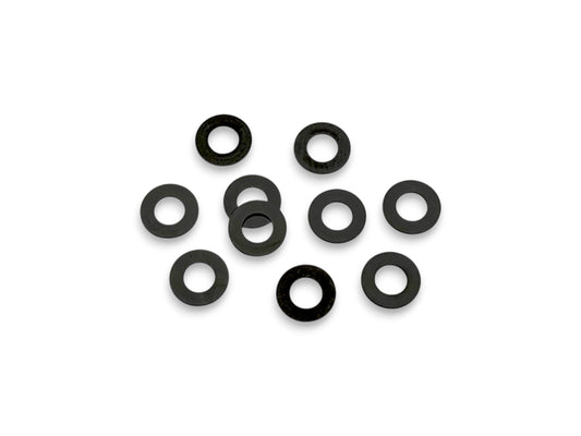 Sortafast 3x6x0.25mm shims, Black 10 pack. For RC setup changes.