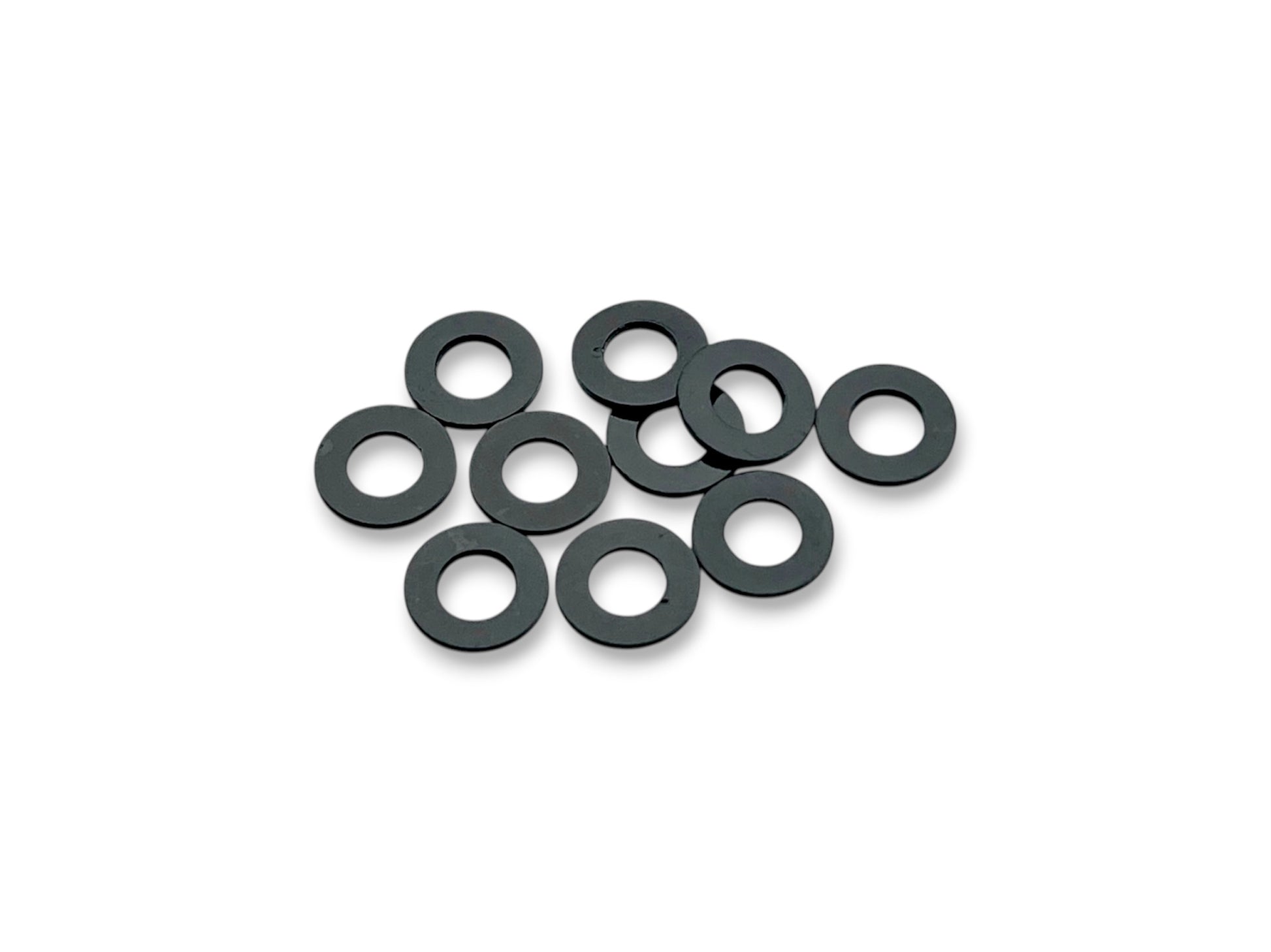Sortafast 3x6x0.5mm shims, Black 10 pack. For RC setup changes.