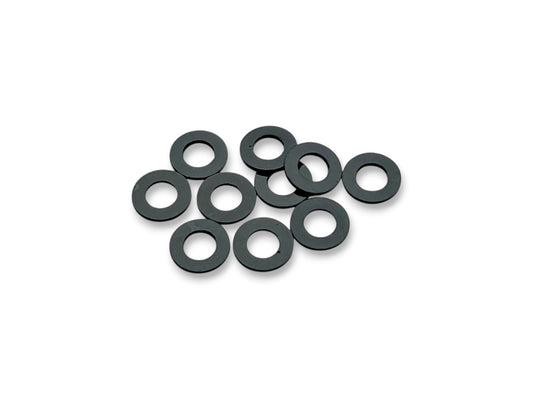 Sortafast 3x6x0.5mm shims, Black 10 pack. For RC setup changes.