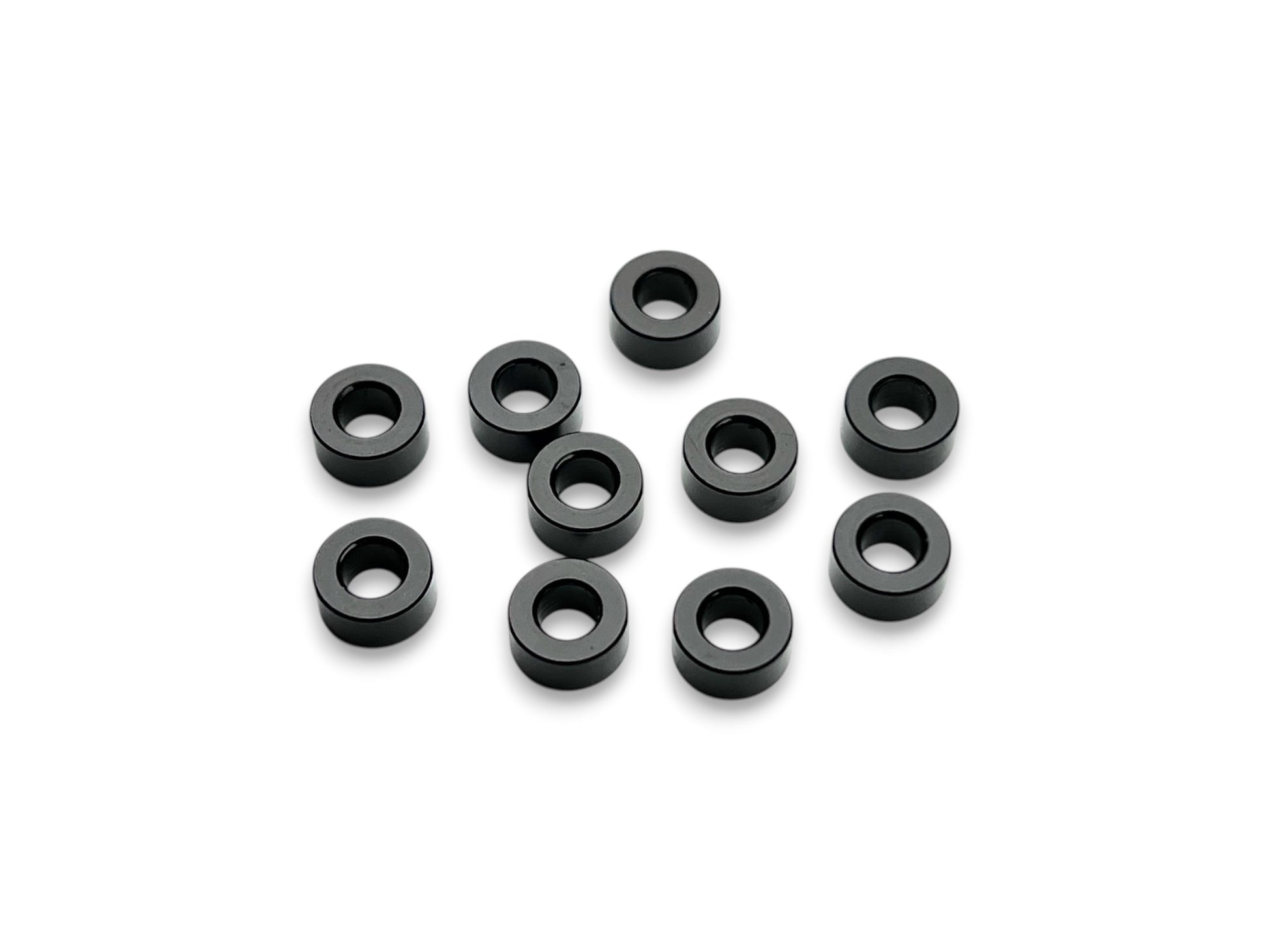 3x6x3mm black aluminum shims - 10pk