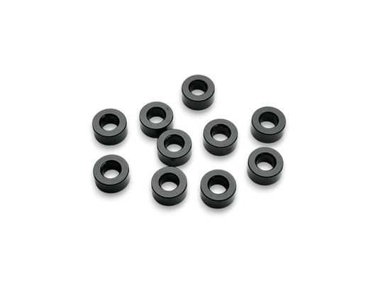 3x6x3mm black aluminum shims - 10pk