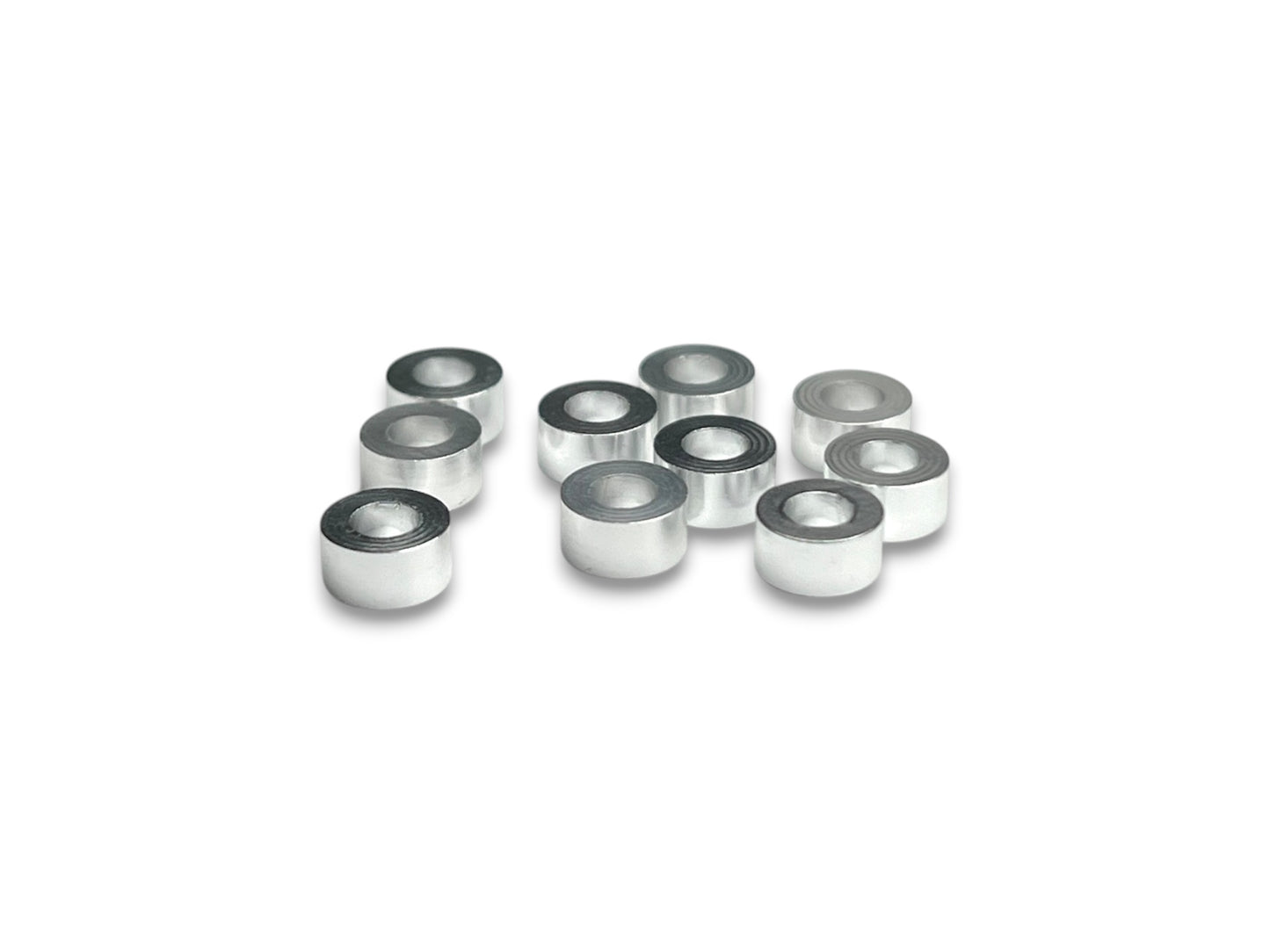 Sortafast aluminum shims - 3x6x3 mm - silver finish, 10 pk