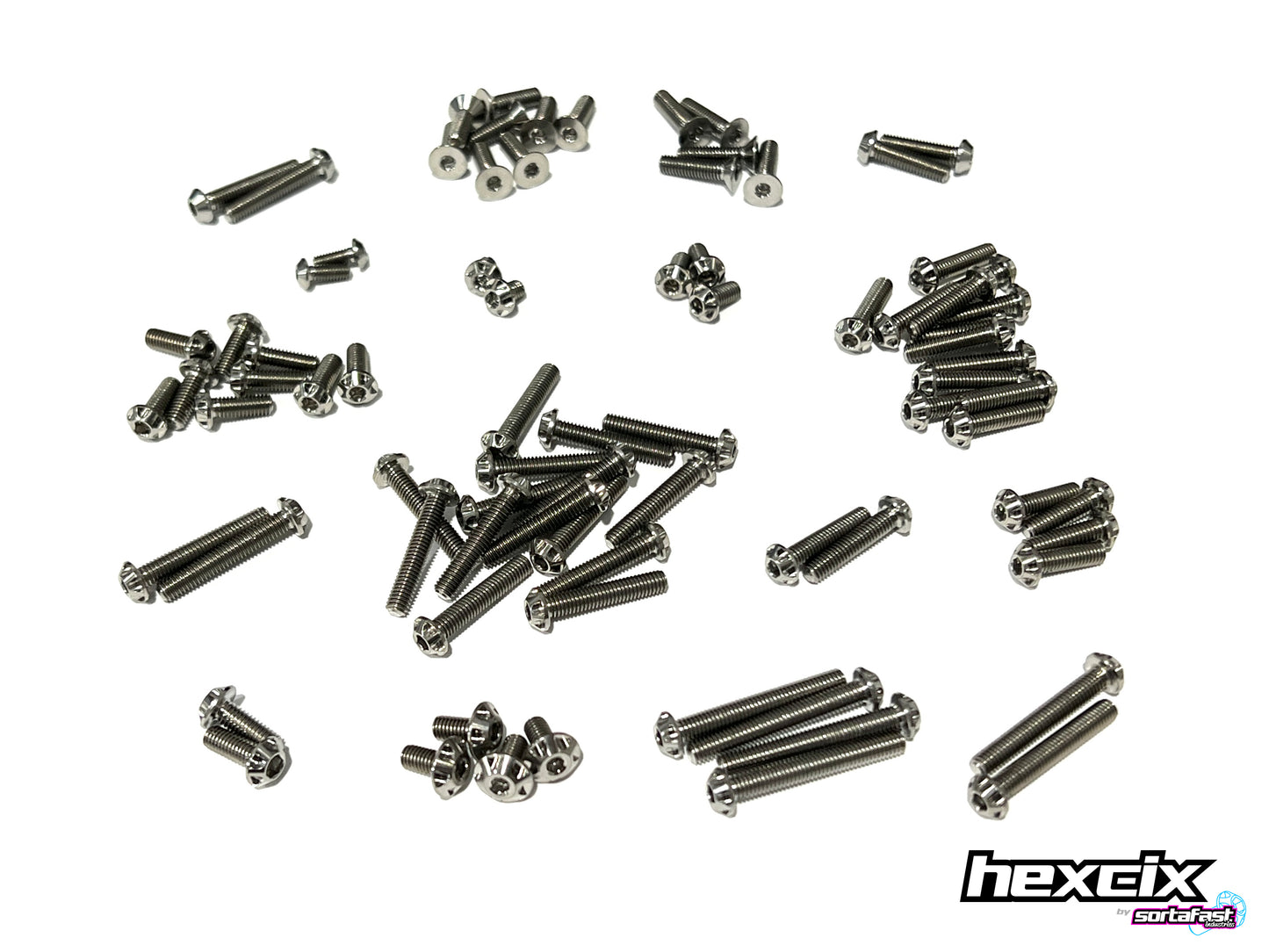 Sortafast Titanium Screw Kit - Team Associated RC10B7 Topside - Hexcix Edition