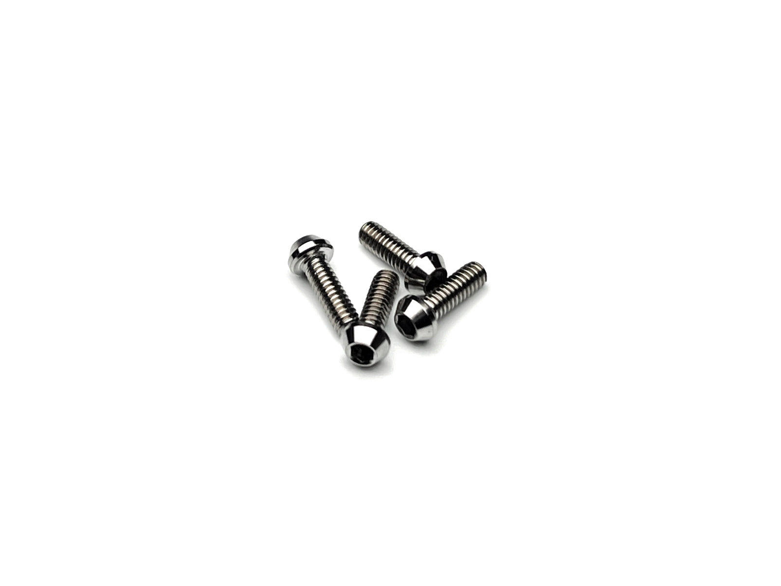 Sortafast m2 titanium screws - 4pcs shown on a white background