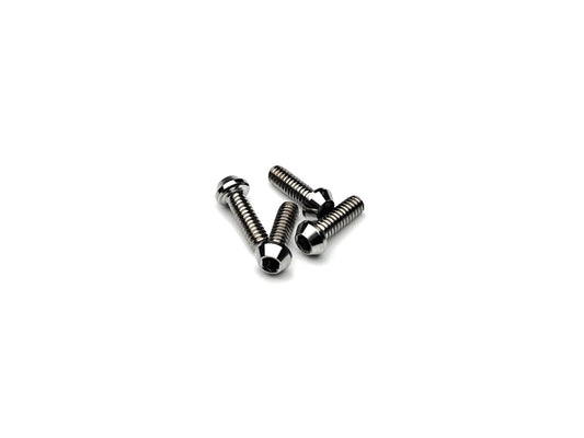 Sortafast m2 titanium screws - 4pcs shown on a white background