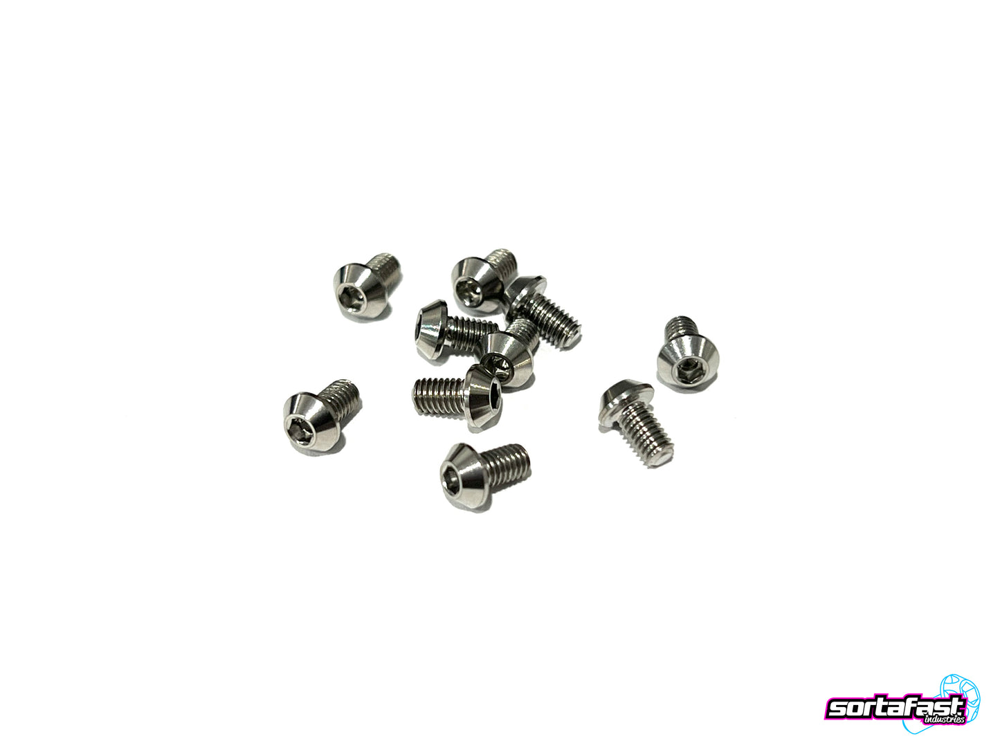 Sortafast Titanium Screws - Button Head - 10pk (M3)