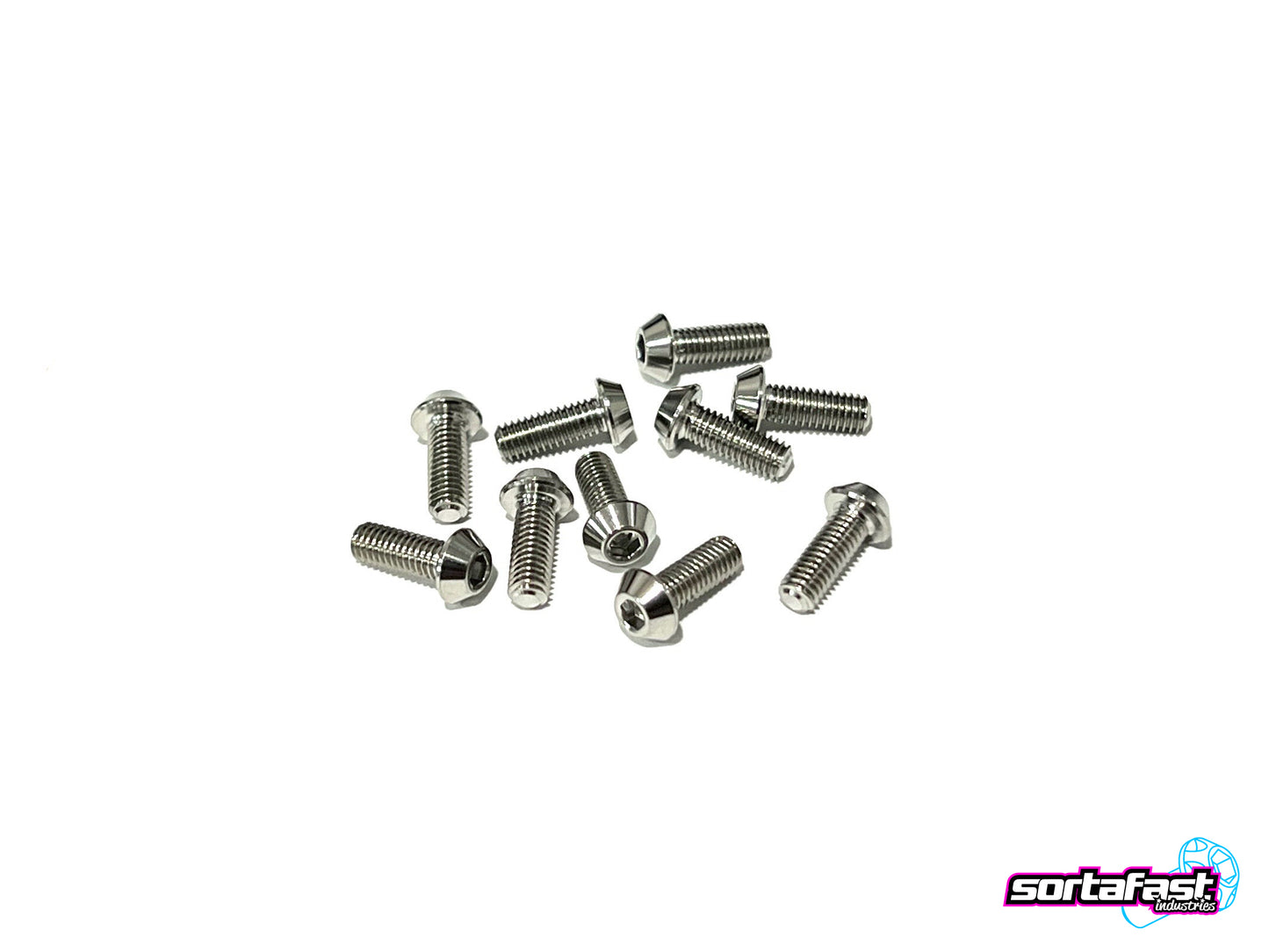 Sortafast Titanium Screws - Button Head - 10pk (M3)