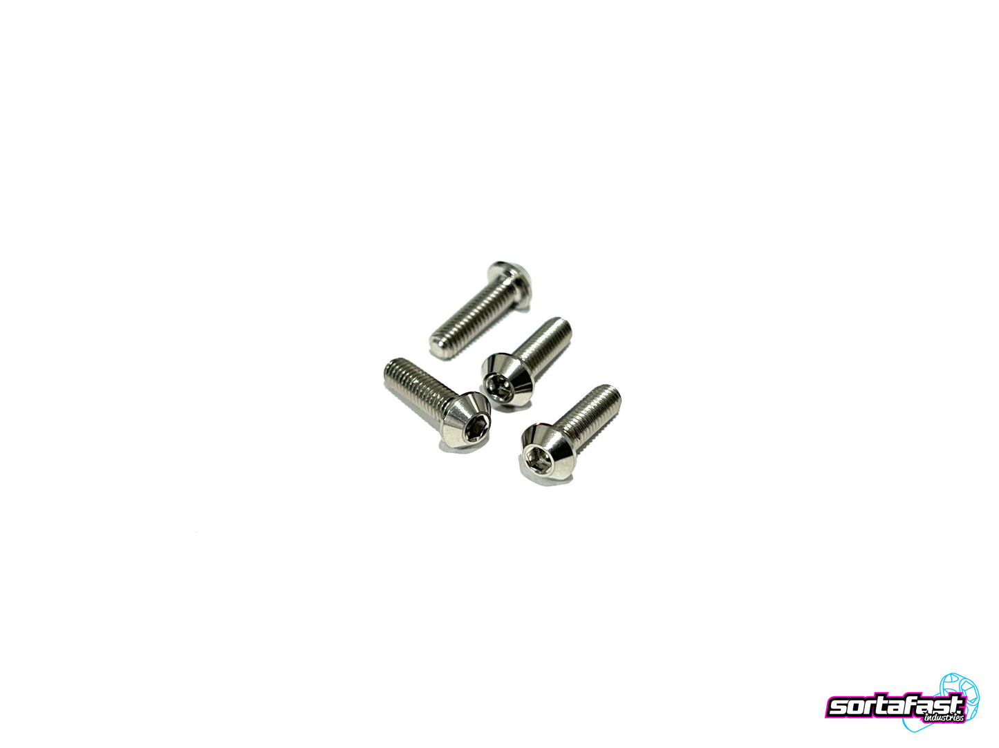 Sortafast Titanium Screws - Button Head - 4pk (M3)