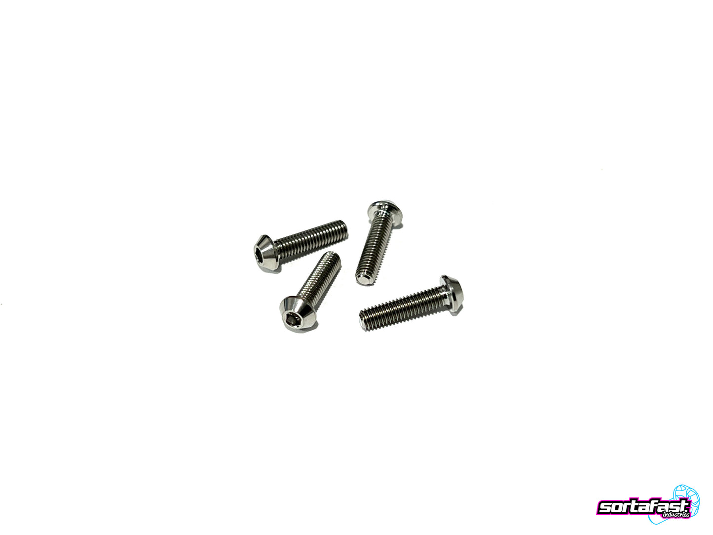 Sortafast Titanium Screws - Button Head - 4pk (M3)