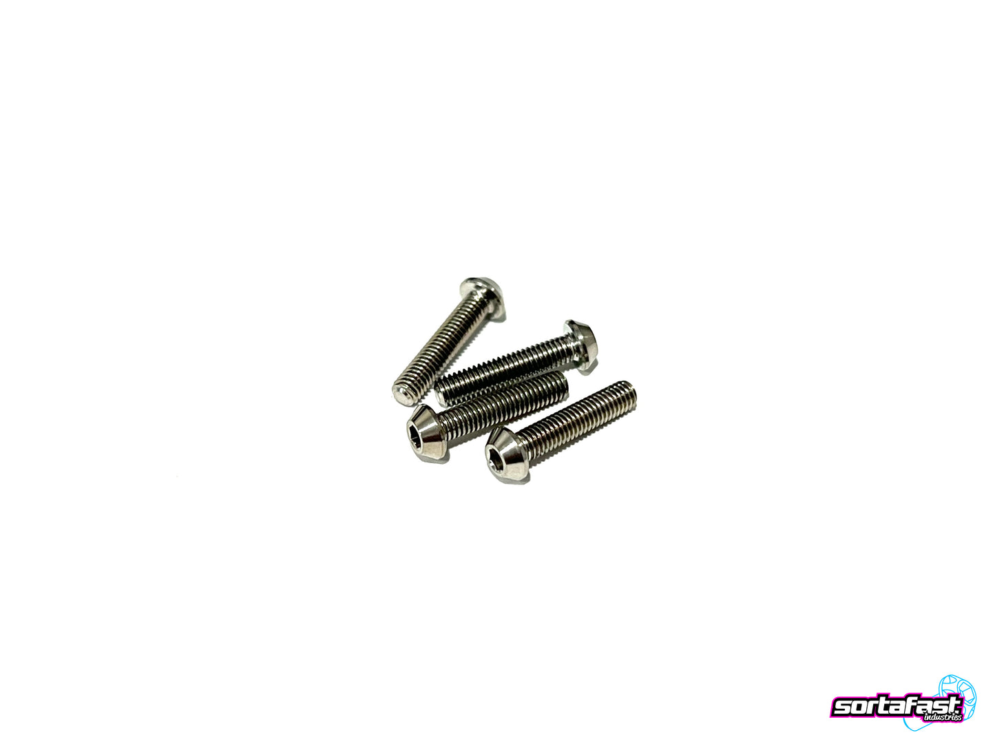 Sortafast Titanium Screws - Button Head - 4pk (M3)