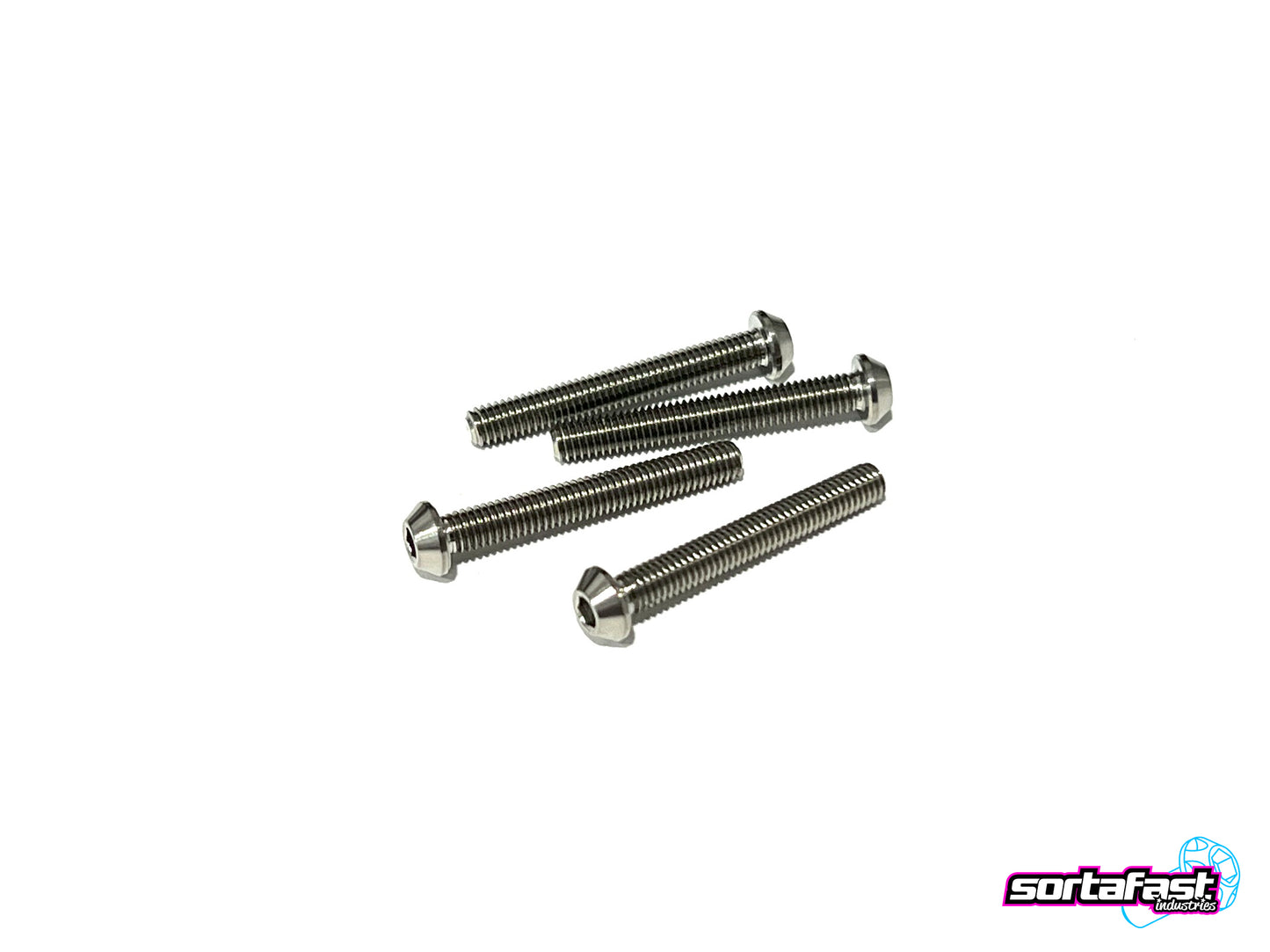 Sortafast Titanium Screws - Button Head - 4pk (M3)