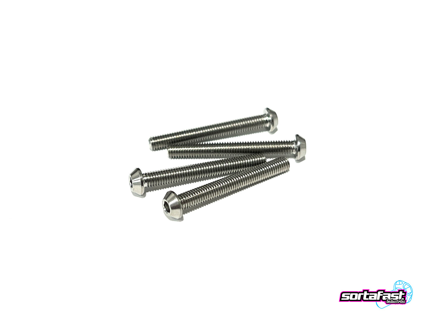 Sortafast Titanium Screws - Button Head - 4pk (M3)