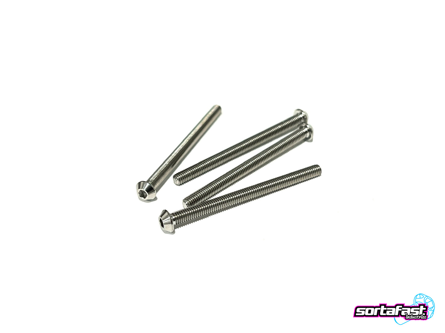 Sortafast Titanium Screws - Button Head - 4pk (M3)