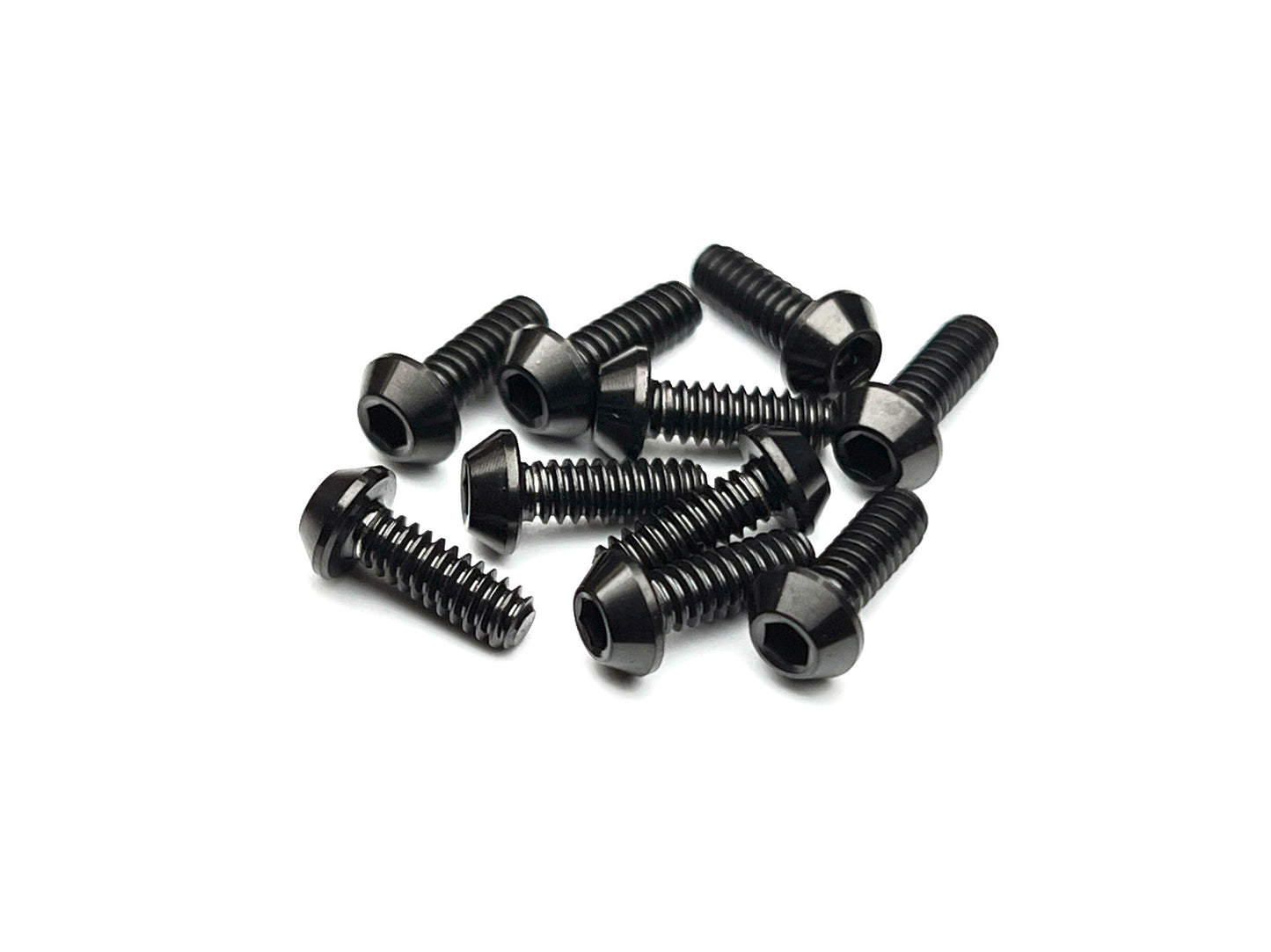 Sortafast standard thread button head screws - Black titanium 4-40 thread - 10pk