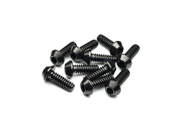 Sortafast standard thread button head screws - Black titanium 4-40 thread - 10pk
