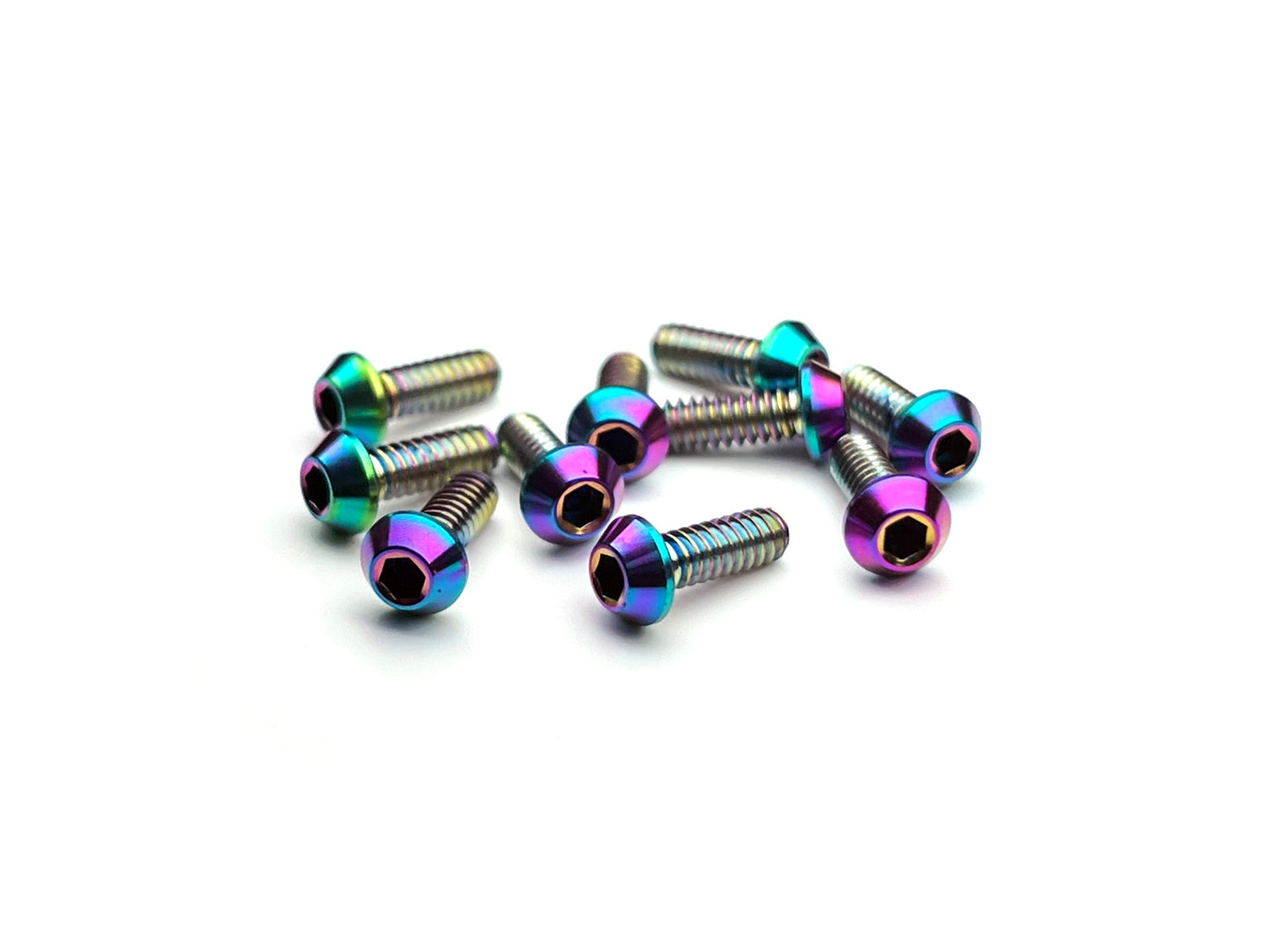 Sortafast titanium 4-40 thread screws - 10 pack - Oil Slick Finish
