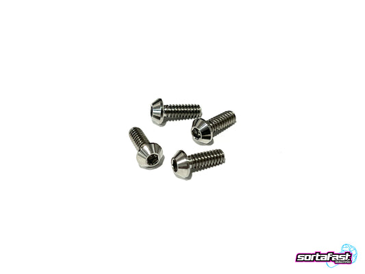 Sortafast Titanium Screws - Button Head - 4pk (Standard)