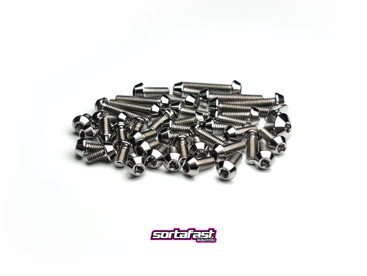 Sortafast titanium topside screw kit — 45pc for CRC F-Won F1 chassis