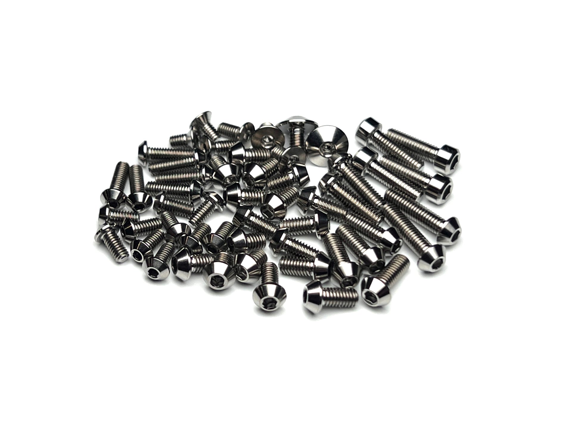 Sortafast Titanium Topside Screw Kit for XRAY X12 ’26 – 53pc natural finish screws