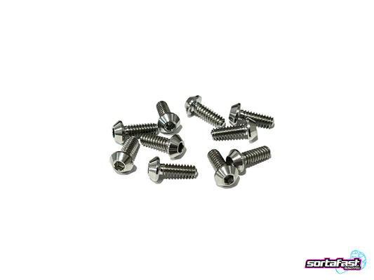 Sortafast Titanium Screws - Button Head - 10pk (Standard)