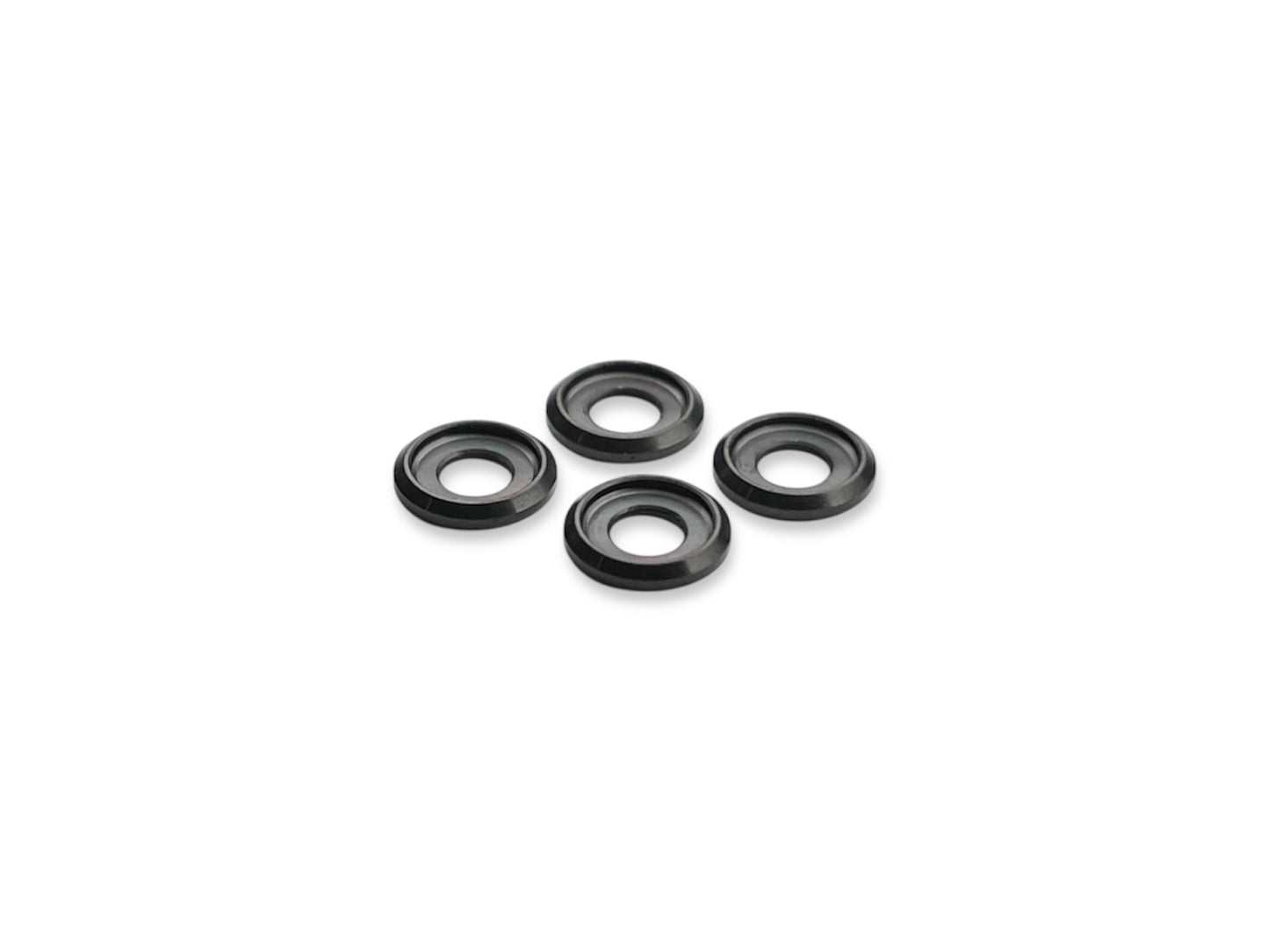 Sortafast black titanium M3 button washers