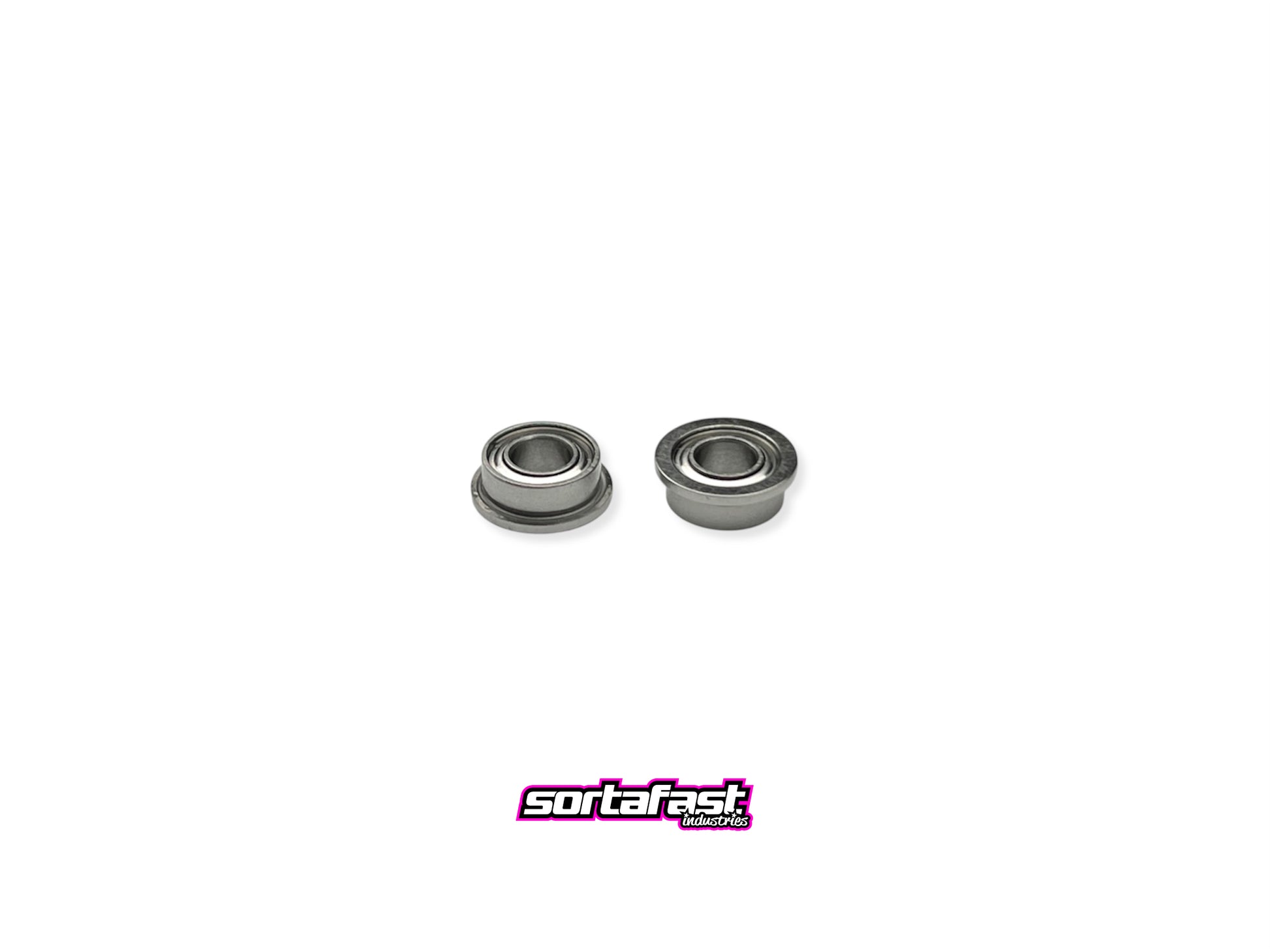 Sortafast 3x6x2.5mm hybrid ceramic bearings – pair shown on white background with sortafast logo