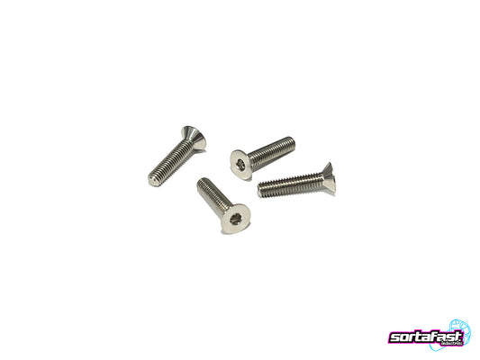 Sortafast Titanium Screws - Countersunk Head - 4pk (M3)