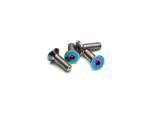 Sortafast M2.5 oil slick titanium countersunk screws 4 pack for RC racing