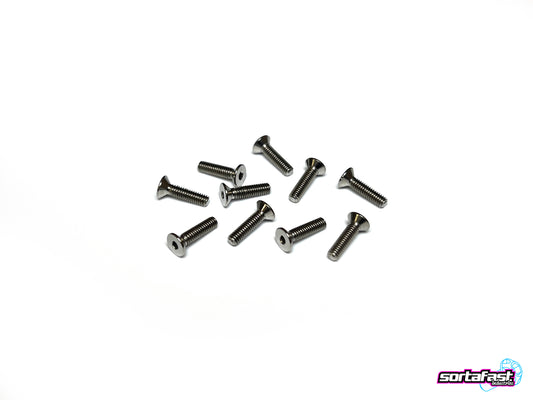 Sortafast Titanium Screws - Countersunk Head - 10pk (M2.5)