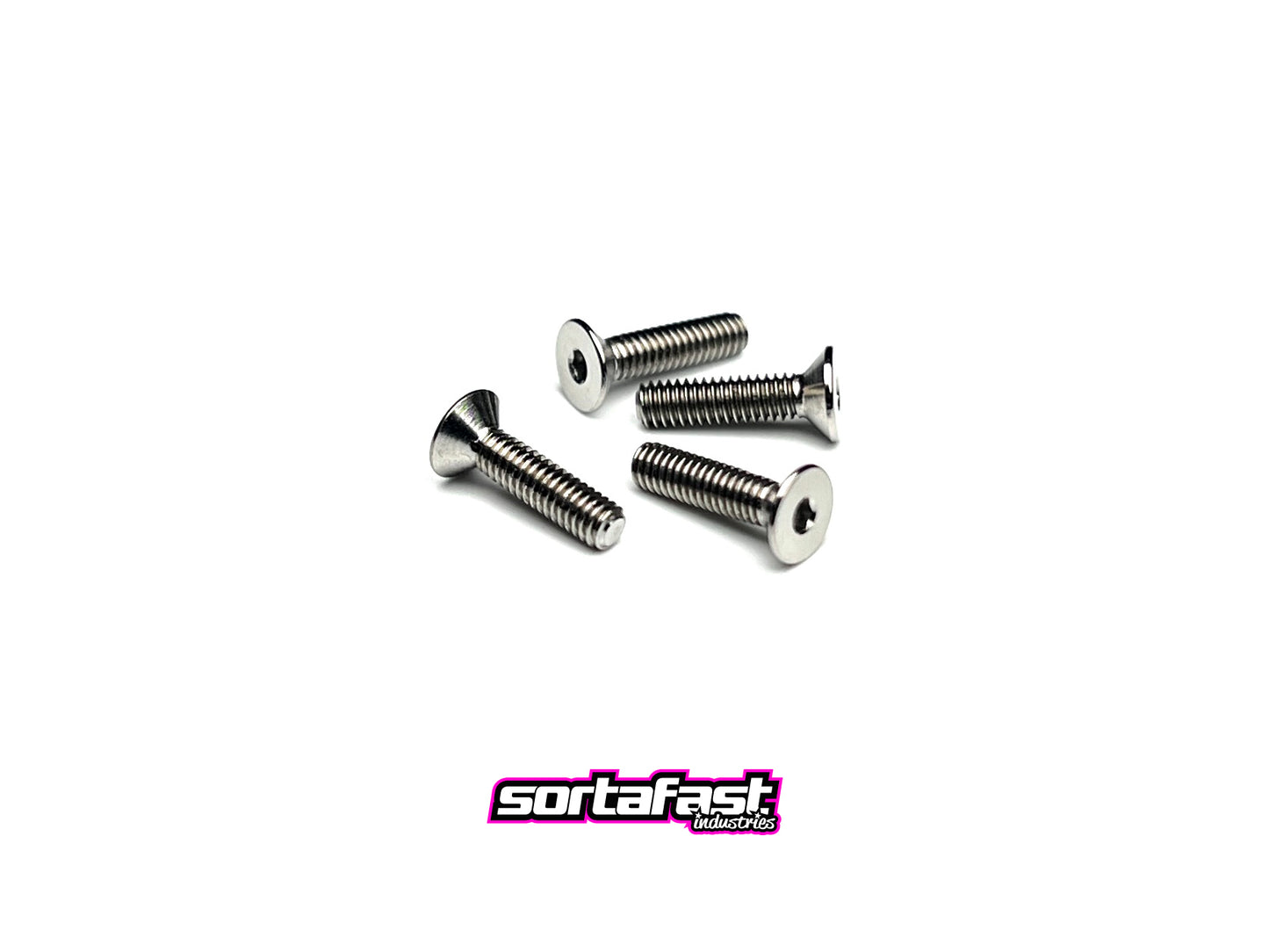 Sortafast titanium countersunk screws - 4pk