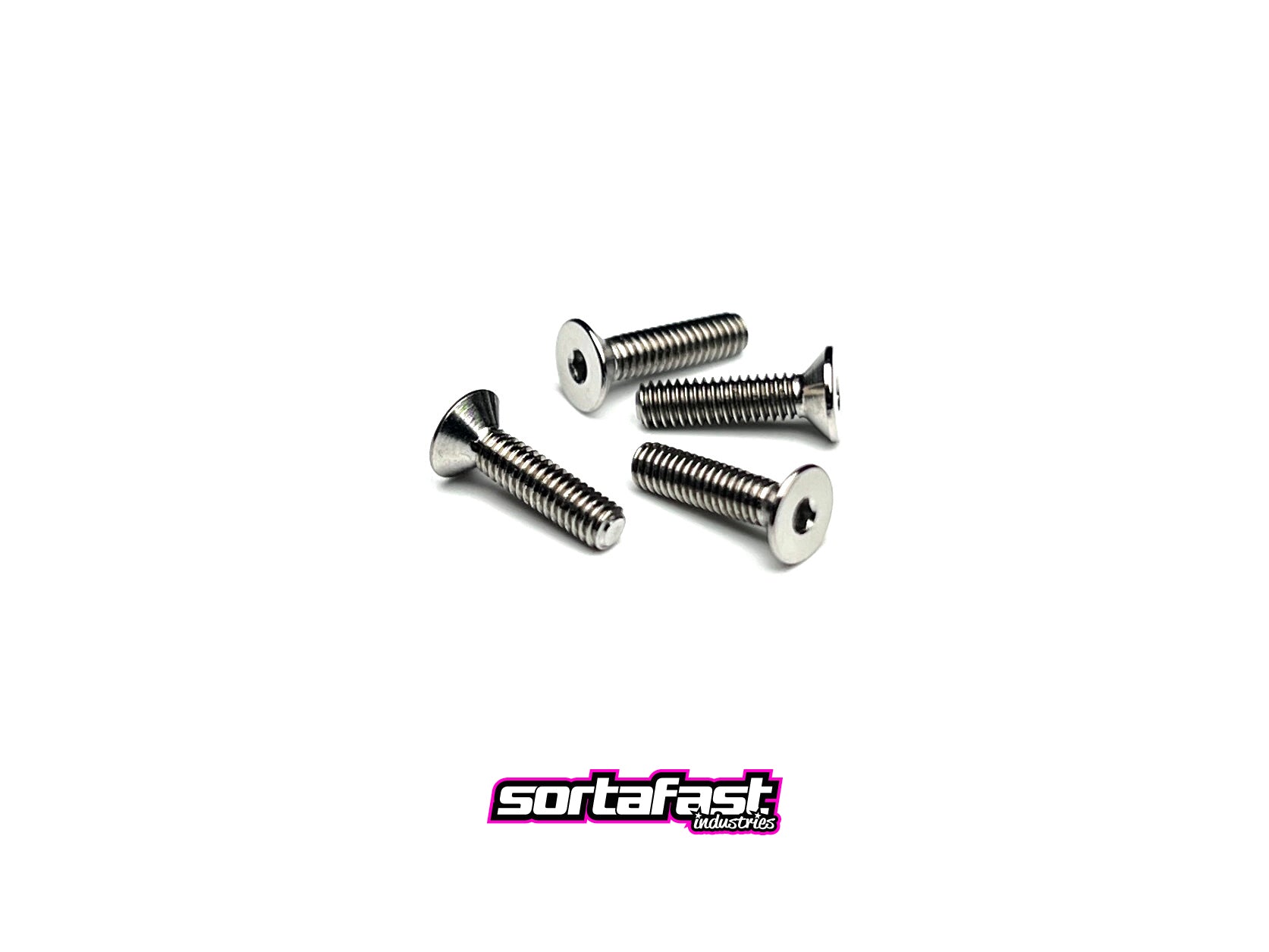 Sortafast titanium countersunk screws - 4pk