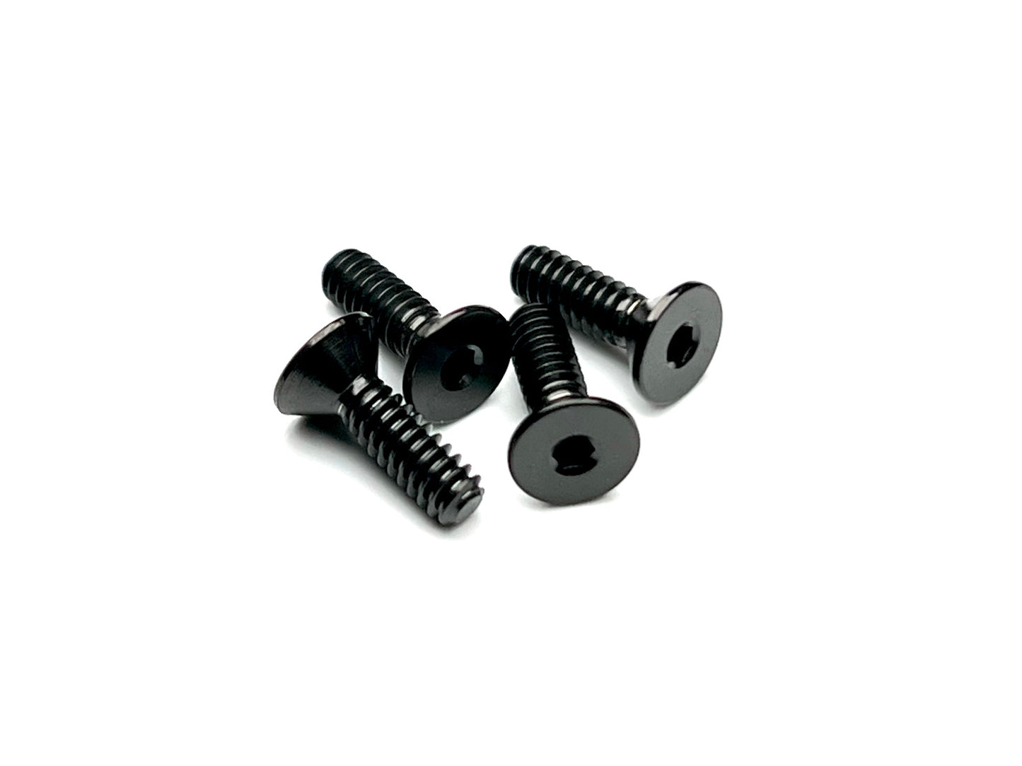 Sortafast titanium screws, 4-40 thread countersink, black finish, 4pk