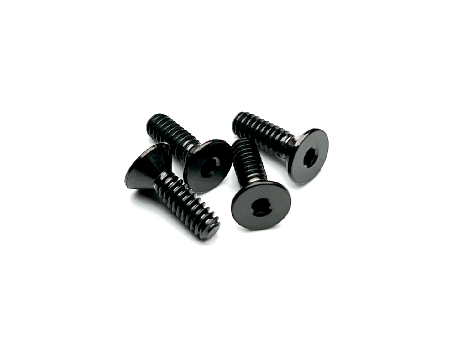 Sortafast titanium screws, 4-40 thread countersink, black finish, 4pk