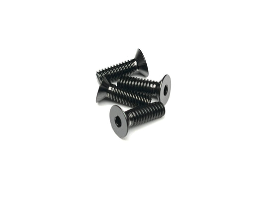 Sortafast black titanium countersink screws - 4 pc - 100 degree head
