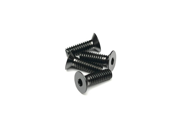 Sortafast black titanium countersink screws - 4 pc - 100 degree head