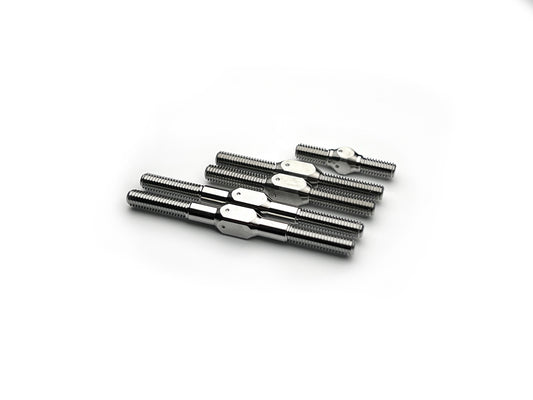 Sortafast Titanium Turnbuckle Kit for Destiny DTY-10 Touring car – five high-strength titanium turnbuckles displayed on a white background.