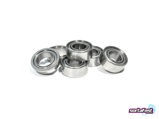 Sortafast Hybrid Ceramic Bearing Set - Pan Car / F1 5mm Front Axle (6pc)