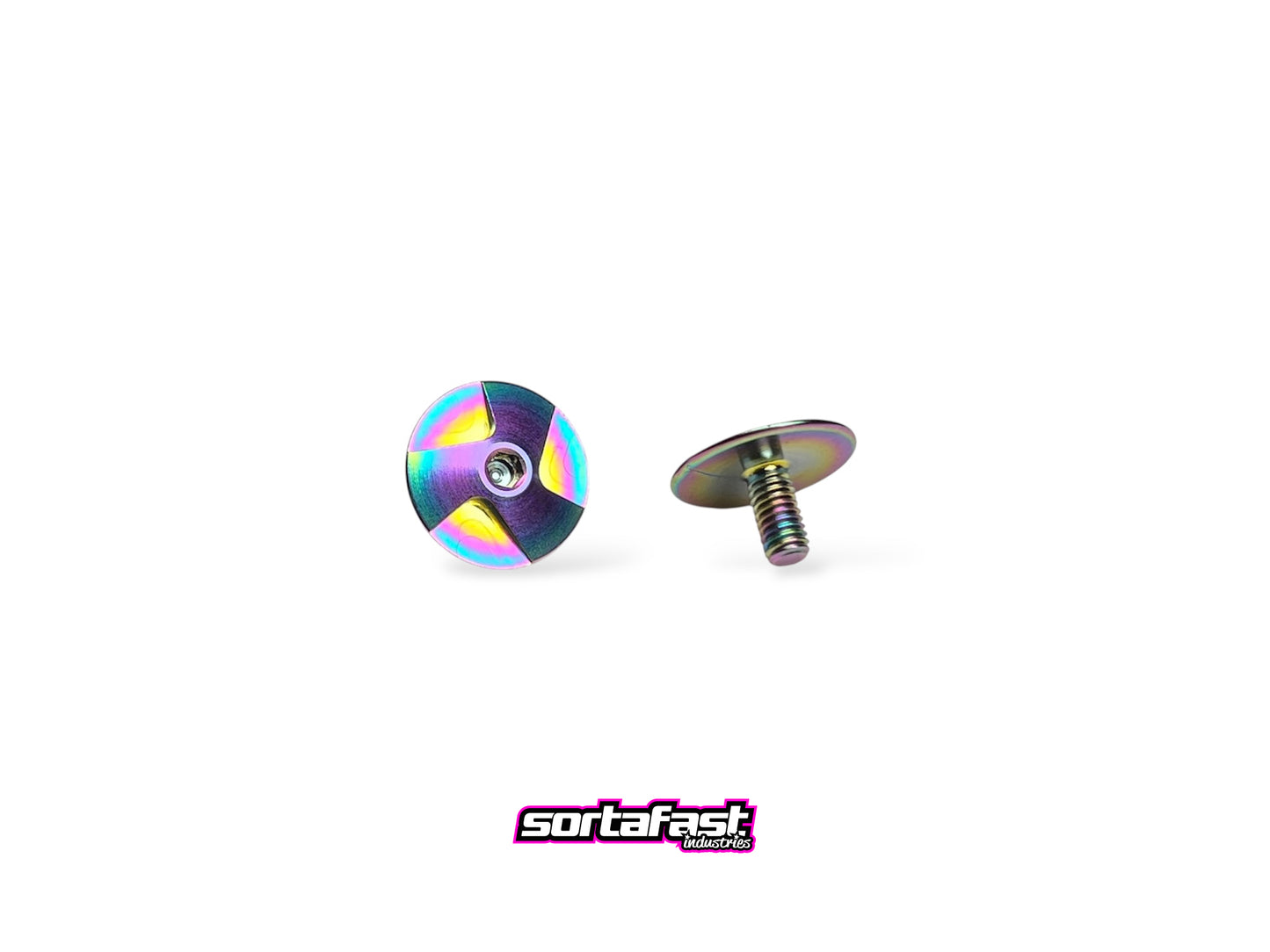 GT XL Wing screw - Oil slick titanium - 2pc